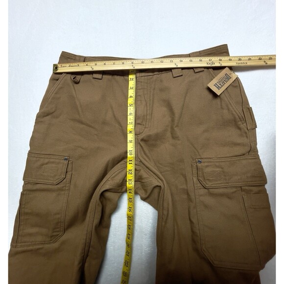 Duluth Fleece-Lined Fire Hose Relaxed Fit Cargo Pants Men’s Size 38x30 Canvas - Picture 6 of 13